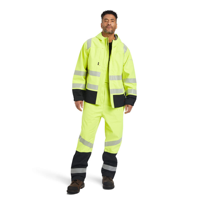 Ariat Jacke Herren - Fr Hi-Vis Hooded Waterproof HellGrün ( SVGIQ-3478 )